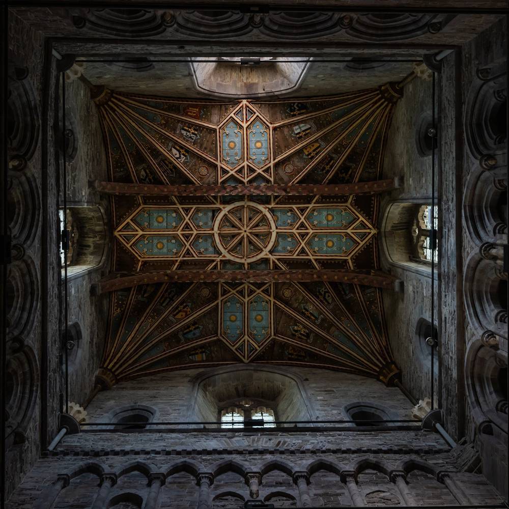 The roof in St David's Cathedral